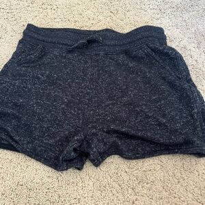 Dark Gray Knit Shorts